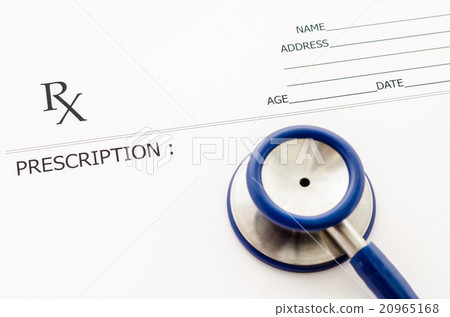 Rx prescription form. 20965168