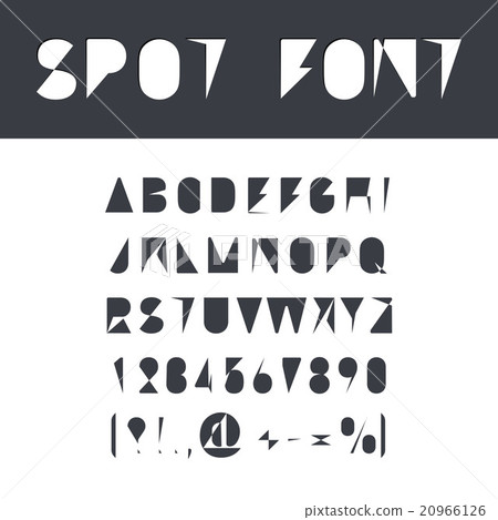 Spot Font Set Spot Font Set 20966126