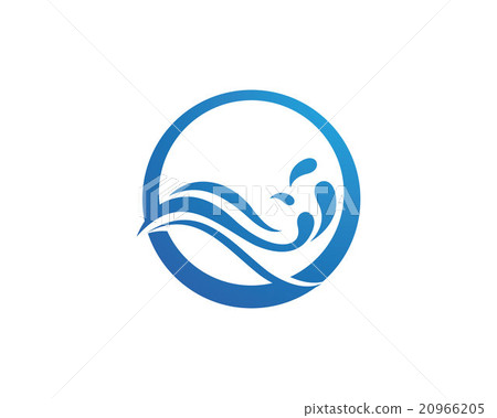 Water wave Logo Template 20966205