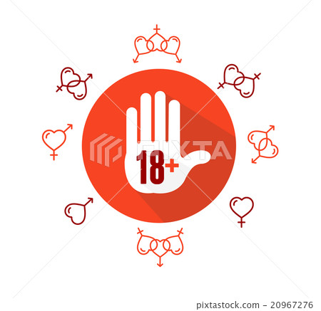 Adults Only Sign. Vector Adults Only Sign. Vector 20967276
