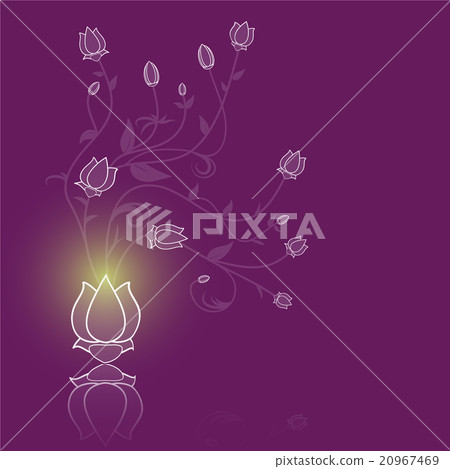 Floral abstract vector purple background Floral abstract vector purple background 20967469