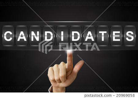 business hand clicking candidates on Flipboard business hand clicking candidates on Flipboard 20969058