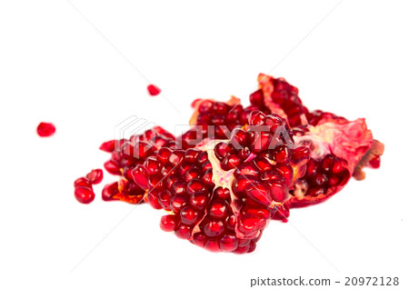 pomegranate seeds isolated pomegranate seeds isolated 20972128