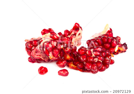 pomegranate seeds isolated pomegranate seeds isolated 20972129