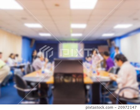 Presenter and audience at the conference room. Presenter and audience at the conference room. 20972147