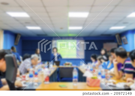 Presenter and audience at the conference room. Presenter and audience at the conference room. 20972149