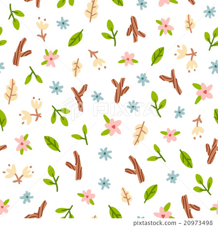 Small flowers, leaves, wood things 20973498