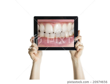 Dental closeup with tablet 20974656