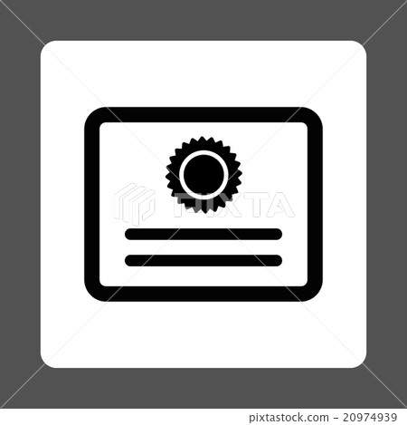 Diploma Rounded Square Button Diploma Rounded Square Button 20974939