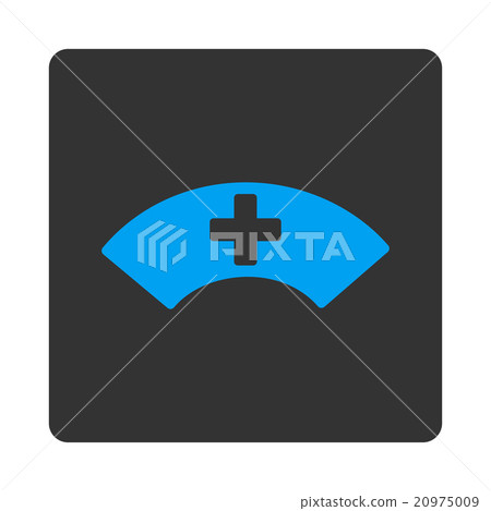 Medical Visor Rounded Square Button 20975009