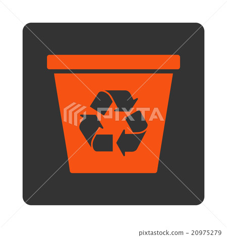 Trash Can Rounded Square Button Trash Can Rounded Square Button 20975279