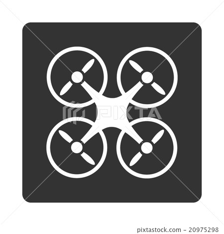 Aircraft Rounded Square Button 20975298