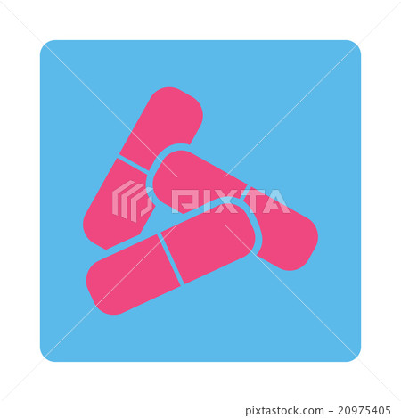 Pills Rounded Square Button - Stock Illustration [20975405] - PIXTA