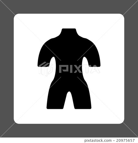 Body Rounded Square Button 20975657