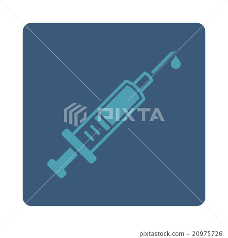 Vaccination Rounded Square Button 20975726