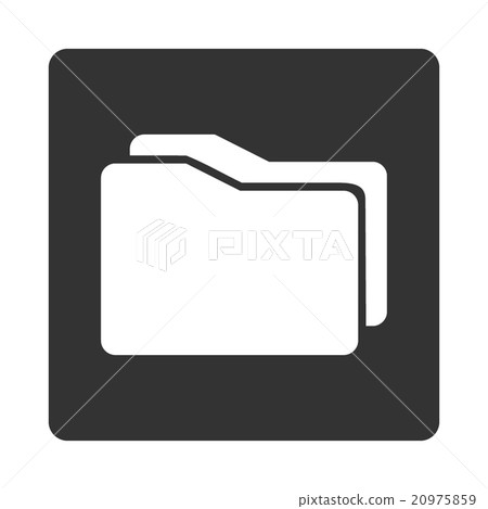 Folders Rounded Square Button Folders Rounded Square Button 20975859
