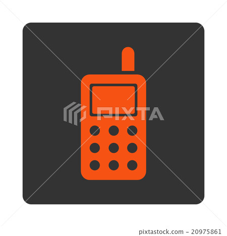 Cell Phone Rounded Square Button Cell Phone Rounded Square Button 20975861