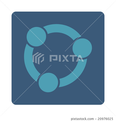 Collaboration Rounded Square Button Collaboration Rounded Square Button 20976025