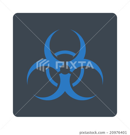 Bio Danger Rounded Square Button Bio Danger Rounded Square Button 20976401