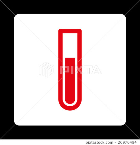 Test Tube Rounded Square Button 20976484