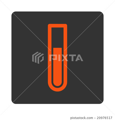 Analysis Tube Rounded Square Button 20976517