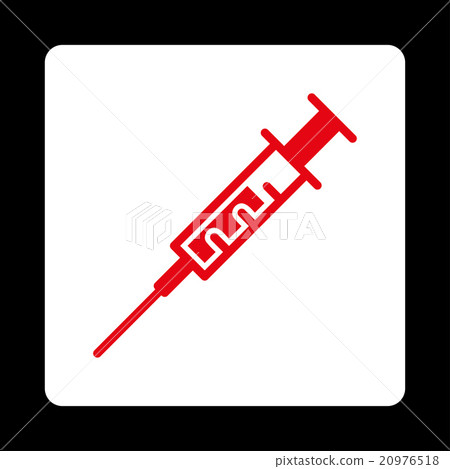 Syringe Rounded Square Button 20976518