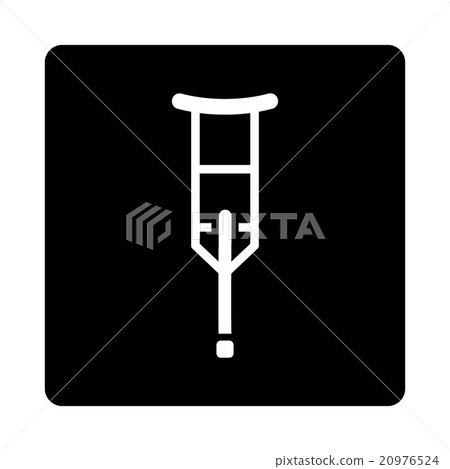 Crutch Rounded Square Button Crutch Rounded Square Button 20976524