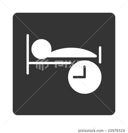Sleep Time Rounded Square Button Sleep Time Rounded Square Button 20976529