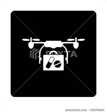 Medical Airdrone Shipment Rounded Square Button Medical Airdrone Shipment Rounded Square Button 20976684