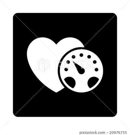 Blood Pressure Meter Rounded Square Button Blood Pressure Meter Rounded Square Button 20976735