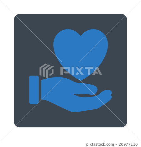 Heart Charity Rounded Square Button - Stock Illustration [20977110] - PIXTA