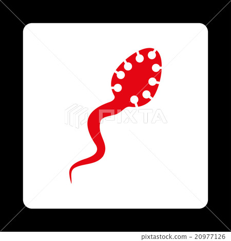 Infectious Bacteria Rounded Square Button Infectious Bacteria Rounded Square Button 20977126