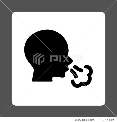 Sneezing Rounded Square Button 20977136