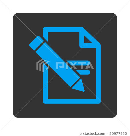 Edit Records Rounded Square Button 20977330