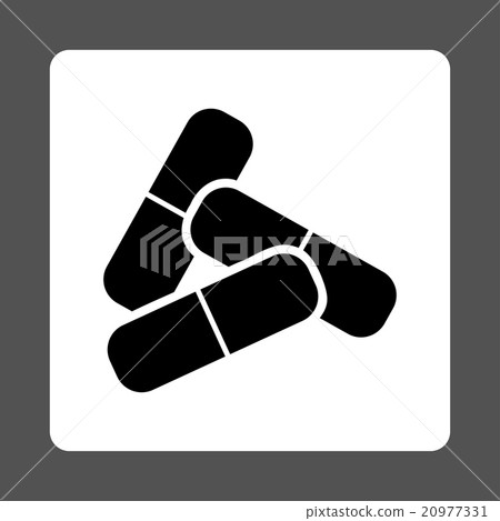 Pills Rounded Square Button Pills Rounded Square Button 20977331