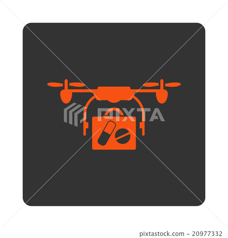 Medical Aircraft Shipment Rounded Square Button Medical Aircraft Shipment Rounded Square Button 20977332