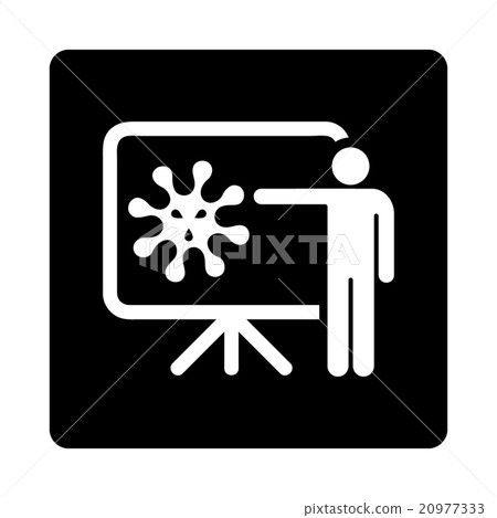 Microorganism Report Rounded Square Button 20977333