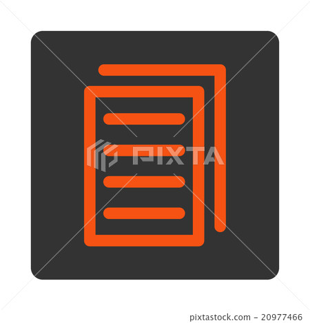 Copy Document Rounded Square Button 20977466