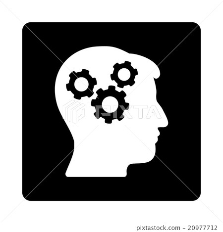 Brain Rounded Square Button Brain Rounded Square Button 20977712