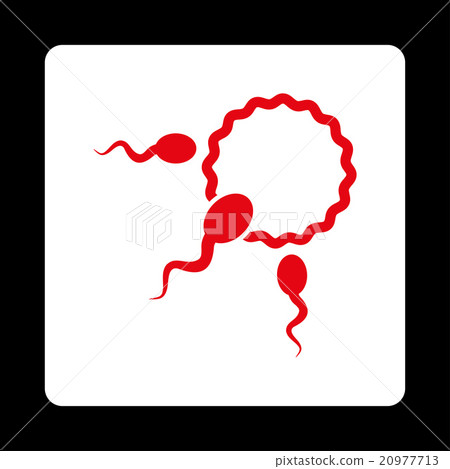 Fertilization Rounded Square Button Fertilization Rounded Square Button 20977713