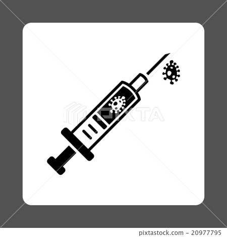 Infection Injection Rounded Square Button Infection Injection Rounded Square Button 20977795