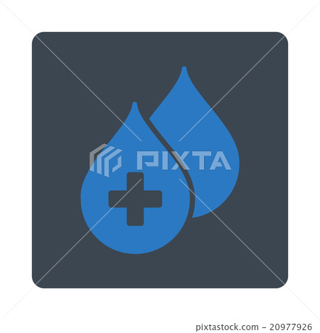 Medical Drops Rounded Square Button Medical Drops Rounded Square Button 20977926