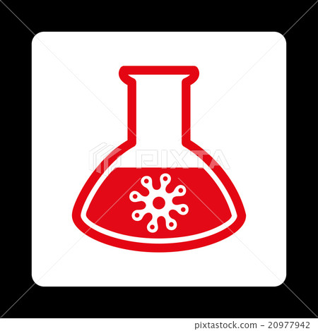 Infection Container Rounded Square Button 20977942
