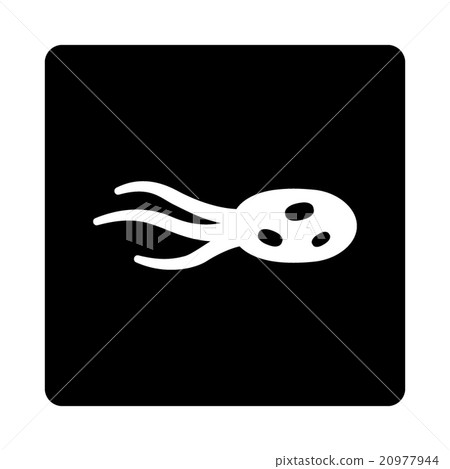 Intrude Microbe Rounded Square Button Intrude Microbe Rounded Square Button 20977944