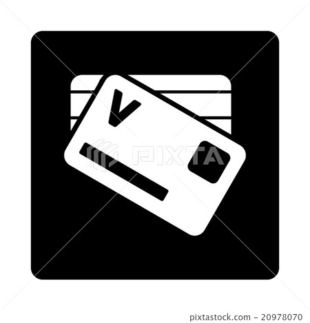 Banking Cards Rounded Square Button Banking Cards Rounded Square Button 20978070