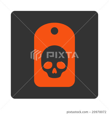Death Label Rounded Square Button Death Label Rounded Square Button 20978072
