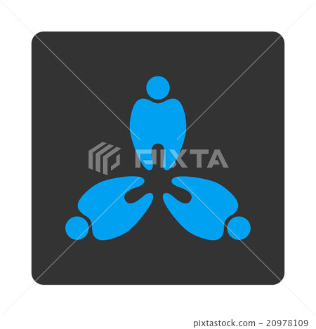 Stomatology Rounded Square Button 20978109