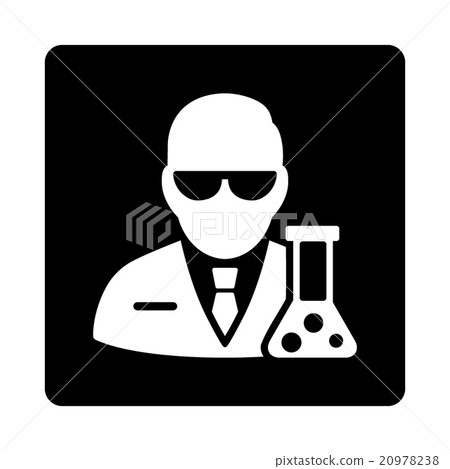 Scientist Rounded Square Button Scientist Rounded Square Button 20978238
