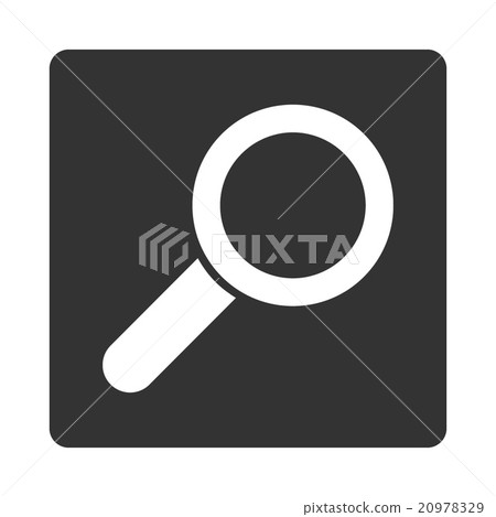 Locate Rounded Square Button 20978329