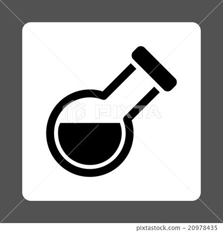 Flask Rounded Square Button 20978435